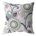 HomeRoots 412477 18 in. White & Yellow Floral Indoor & Outdoor Throw Pillow Multi Color