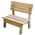 Creekvine Designs ELY46CTBB-2CVD 46 in. Red Cedar Chickadee Backed Bench