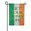 America Forever Get Your Irish On St Patricks Day Decorations Ireland Garden Flag 12.5 x 18 Inch Double Sided Seasonal Yard Outdoor National Flag of Ireland Irish Country St. Patrick s Day Flag