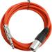 Seismic Audio SATRXL-M10 Red 10 Foot XLR Male to TRS Patch Cable