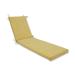 Pillow Perfect Outdoor/ Indoor Herringbone Egg Yolk Chaise Lounge Cushion 72.5x21x3