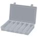DURHAM Plastic Divider Box - 11x6-3/4 x1-3/4 - (6) Compartments - (5) Dividers