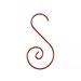 Metal S-shaped Hooks Spiral Swirl Ornament Hanger Christmas Tree Decoration Accessories Red