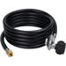 10ft Propane Hose with Regulator for Blackstone 28 /36 Griddle Propane Fire Pit Gas Grill and More 3/8 Inch Female Flare Low Pressure