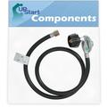 BBQ Gas Grill Propane Regulator Hose Replacement Parts for Weber GENESIS SILVER A LP SWE (2004) - Compatible Barbeque 41 Inch Regulator and Hose