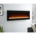 Alice 50 Electric Fireplace Inserts Recessed Wall Mounted Fireplace LED Fireplace Heater with 12 Flame Colors Touch Screen Remote Control Timer Logset & Crystal Stones 500W/1500W - 50 inches