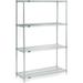 Nexel Stainless Steel Wire Shelving Starter - 5 Tier - 48 W x 30 D x 86 H