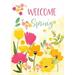 Toland Home Garden Spring Greetings Flower Spring Flag Double Sided 28x40 Inch