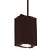 Wac Lighting Dc-Pd06-N Cube Architectural 10 Tall Led Indoor/Outdoor Pendant - Bronze