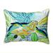 Betsy Drake SN1118 11 x 14 in. Smiling Sea Turtle Small Indoor & Outdoor Pillow