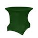 Ultimate Textile (5 Pack) Round Fitted Stretch Spandex Table Cover - for 30 and 36-Inch Round Tables Hunter Green