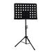 Etereauty Music Stand Sheet Folding Holder Orchestral Tripod Heavy Duty Conductor Conductors Metal Musical Adjustable