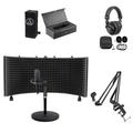 Audio Technica AT4033A Condenser Mic+Case+Headphone+Shield+Boom+Stand