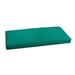 Humble and Haute Sunbrella Canvas Teal Green Indoor/ Outdoor Bench Cushion 37 to 48 by 48 in w x 17 in d