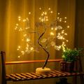 Prettyui LED Night Light Mini Christmas Tree Copper Wire Garland Lamp