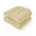 Yannee U-shaped Cushion Sofa Cushion Rattan Chair Khaki Cushion Terrace Cushion for Outdoor Indoor 2 Pcs