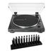 Audio-Technica AT-LP60X Fully Automatic Belt-Drive Stereo Turntable (Black) with Drying Rack Cleaner