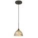 Besa Lighting - Brella-One Light Cord Pendant with Flat Canopy-6 Inches Wide by