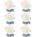 Hyperikon 6 inch LED Recessed Lighting Selectable Color Temperature 5CCT 2700K-5000K 14W Slim Downlight with Junction Box UL Energy Star 6 Pack