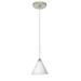 Besa Lighting - Kani-One Light Cord Pendant with Flat Canopy-5.75 Inches Wide by