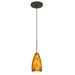Besa Lighting - Karli-One Light Cord Pendant with Flat Canopy-4 Inches Wide by