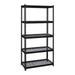 Iron Horse 2300 Riveted Wire Deck Shelving 5-Shelf 18Dx36Wx72H Black