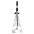 Rake Leaf Garden Rakes Yard Metal Tool Adjustable Handle Grass Head Lawn Gardening Leaves Telescopic Tools Cleaning