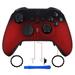 eXtremeRate Shadow Scarlet Red Soft Touch Grip Faceplate Cover for Xbox One Elite Series 2 Model 1797 Xbox One Elite Series 2 Core - Thumbstick Accent Rings Included