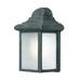 Woodbridge Lighting Basic 1-Light Aluminum Outdoor Sconce in Black