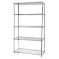 Quantum Storage WR63-3636C-5 5-Shelf Chrome Wire Shelving Unit - 36 x 36 x 63 in.