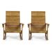 GDF Studio Winder Outdoor Acacia Wood Rocking Chairs Set of 2 Teak