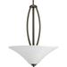 Progress Lighting - Three Light Inverted Pendant - Hall & Foyer - Joy - Pendants