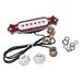 JUNTEX Acoustic Guitar Magnetic Soundhole Pickup Pre-wired 6-string Single Coil Magnetic Cigar Box Acoustic Guitar Pickup