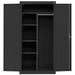 Sandusky 36 W x 72 H x 18 D Combination Storage Cabinet with Adjustable Shelves Black