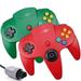 Lot of 2 Controller Classic Wired Joystick Gamepad Controller for Original Nintendo 64 N64