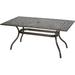 Noble House Phoenix 68.11 Cast Aluminum Patio Dining Table in Hammered Bronze