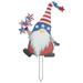 Yard Stakes Patriotic Day Sign Garden Independence Gnome Signs Usa Gnomes Banner Lawn Statue Memorial Veterans Ornament