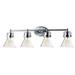 Maxim 26114CDPC-BUI 10 x 33.25 in. Seafarer 4-Light Bath Vanity with Bulbs Polished Chrome