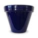 6.5 x 5.5 in. Powder Coated Ceramic Standard Planter Cobalt - Pack of 10