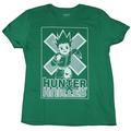 Hunter X Hunter Mens T-Shirt- Gon Rushing Forward Over Logo (2X-Large)