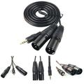 3.5mm TRS Stereo Male to Dual XLR Female/Male Y-Splitter Cables EEEkit 3.5mm (1/8Inch) to 2 XLR Male Unbalanced Interconnect Audio Microphone Cable Y Splitter Adapter Cable 1.5M (5FT)