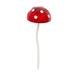 Evergreen 12.5 H Glow in the Dark Mushroom Plant Pick Red- Fade and Weather Resistant Outdoor Decor for Homes Yards and Gardens