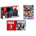 Nintendo Switch Gaming Console Bundle with Mario Kart Deluxe 8 and Free Download Nintendo Switch FORNITE BATTLE ROY