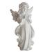 Garhelper Pure Daytime Sculpture Art Angel Craft Home Decoration Ornaments 12.6*6.1in