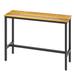 Yoneston 39.4 Bar Table Pub Table Counter Height Dining Table Bistro Cafe Table for Kitchen Living Room Teak