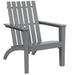 Costway Patio Adirondack Chair Acacia Wood Lounge Armrest Garden Deck Gray