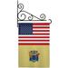 States Us New Jersey Garden Flag Set Regional 13 X18.5 Double-Sided Decorative Vertical Flags House Decoration Small Banner Yard Gift