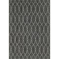 Unique Loom Links Trellis Indoor/Outdoor Trellis Rug Charcoal/Gray 8 x 11 4 Rectangle Trellis Contemporary Perfect For Patio Deck Garage Entryway