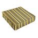 Humble and Haute Sunbrella Yellow Grey Stripe Indoor/ Outdoor Deep Seating Cushion by 23 in w x 27 in d