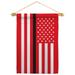 Us Thin Black Line Garden Flag Set Firefighter 13 X18.5 Double-Sided Yard Banner